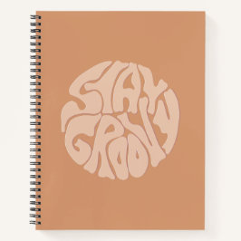Blijf Groovy Retro Beige Notitieboek