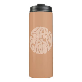 Blijf Groovy Retro Beige Thermosbeker