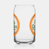 "Blijf Groovy" Retro Design Drinkglas Blikvorm Glas (Links)
