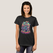 Blijf Groovy Retro Paashaas Dames T-Shirt (Voorkant volledig)