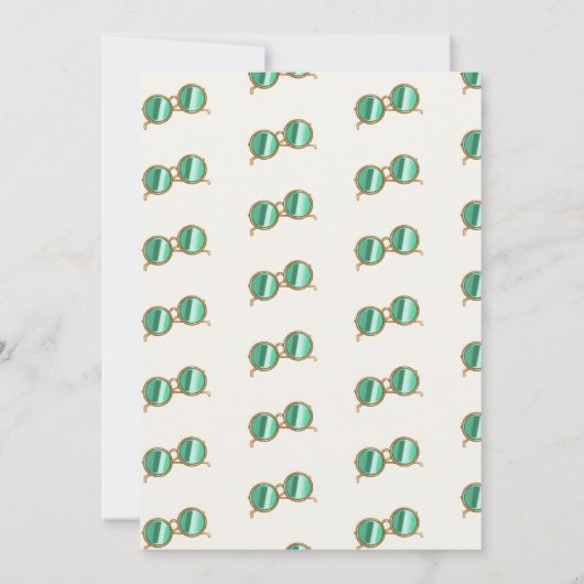 Blijf groovy retro verjaardagsfeest kaart (Achterkant)