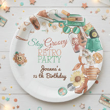 Blijf groovy retro verjaardagsfeest