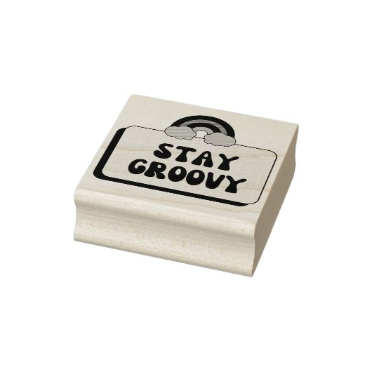 Blijf Groovy Rubberstempel (Stempel)