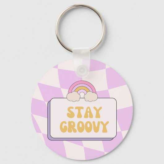 Blijf Groovy Sleutelhanger (Voorkant)
