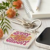 Blijf Groovy Sleutelhanger (Voorkant Rechts)