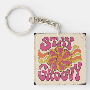 Blijf Groovy Sleutelhanger