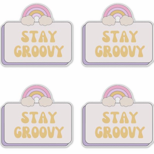 Blijf Groovy Sticker (Voorkant)
