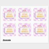 Blijf Groovy Vierkante Sticker (Vel)