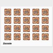 Blijf Groovy Vierkante Sticker (Vel)