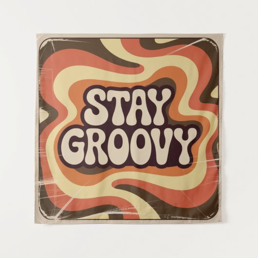 Blijf Groovy Wandkleed (Voorkant)