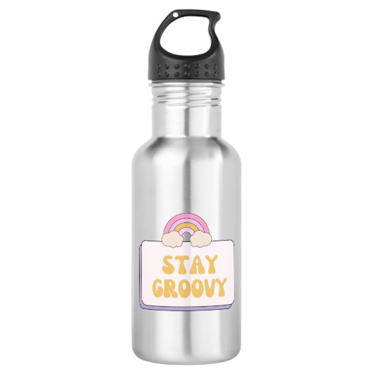 Blijf Groovy Waterfles (Voorkant)