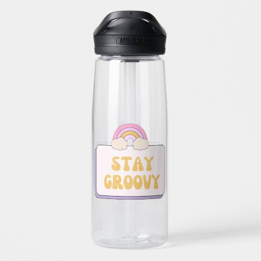 Blijf Groovy Waterfles (Achterkant)