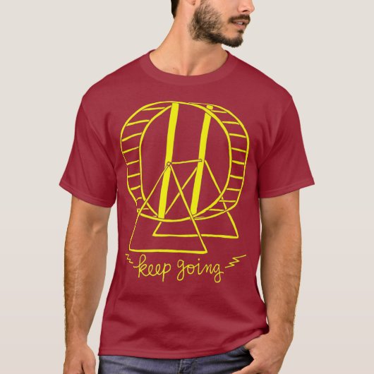 Blijf Hamster Premium T-shirt (Voorkant)