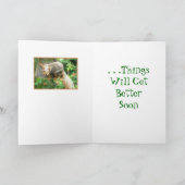 "Blijf hangen aan / dingen zullen snel beter worde Kaart (Binnen)