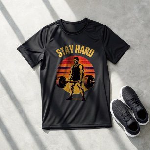 Blijf Hard Deadlift Gym T-Shirt – Vintage Strength