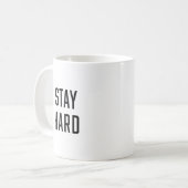 Blijf hard koffiemok (Voorkant links)