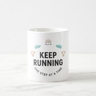 Blijf hardlopen magische mok