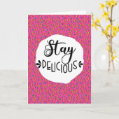 blijf heerlijke donut Valentijnse Kaart (Gele Bloem)
