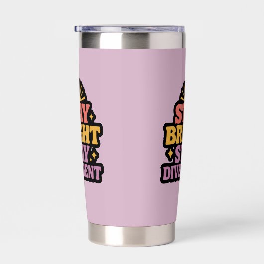 Blijf Helder, Blijf Divergent Geïsoleerde Drinkbeker (Rechts)