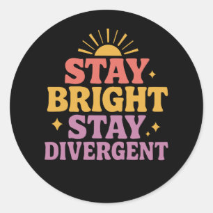Blijf Helder, Blijf Divergent Ronde Sticker