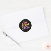 Blijf Helder, Blijf Divergent Ronde Sticker (Envelop)