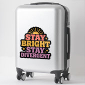 Blijf Helder, Blijf Divergent Sticker (Koffer)