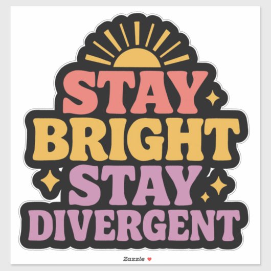 Blijf Helder, Blijf Divergent Sticker (Vel)