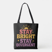 Blijf Helder, Blijf Divergent Tote Bag (Achterkant)
