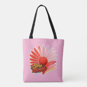 🌸 Blijf Helder Daisy Tote Tas (Achterkant)