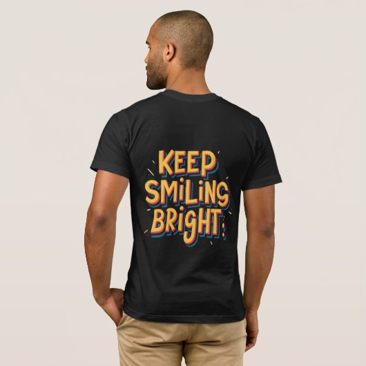 Blijf helder lachen t-shirt (Achterkant volledig)