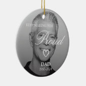 Blijf hem trots maken op het Dad Memorial Ornament (Rechts)