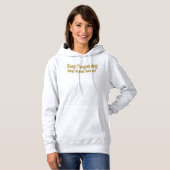 "Blijf het beter doen!" Schattige ontwerp. Bestel Hoodie (Voorkant volledig)