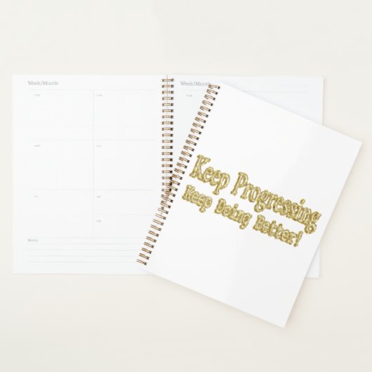 "Blijf het beter doen!" Schattige ontwerp. Bestel Planner (Display)