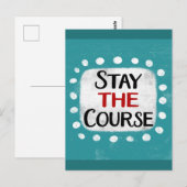 Blijf het Briefkaart van de cursus (Voorkant / Achterkant)