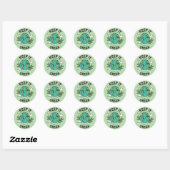 Blijf het groen houden ronde sticker (Vel)