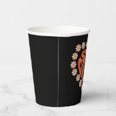Blijf het hart van de boomgaard met bloemen papieren bekers (Rechts)