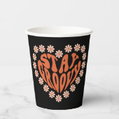 Blijf het hart van de boomgaard met bloemen papieren bekers (Voorkant)