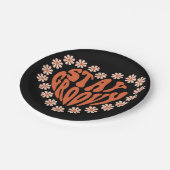 Blijf het hart van de boomgaard met bloemen papieren bordje (Gekanteld)