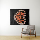 Blijf het hart van de boomgaard met bloemen wandkleed (In Situ (horizontaal))