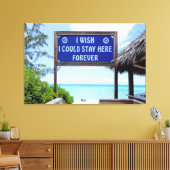 Blijf hier voor altijd canvas afdruk (Insitu (Woonkamer))