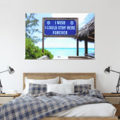 Blijf hier voor altijd canvas afdruk (Insitu (Slaapkamer))