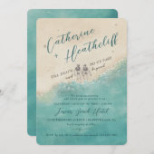 Blijf hier voor altijd met je huwelijksuitnodiging kaart (Voorkant / Achterkant)