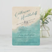 Blijf hier voor altijd met je huwelijksuitnodiging kaart (Staand voorkant)