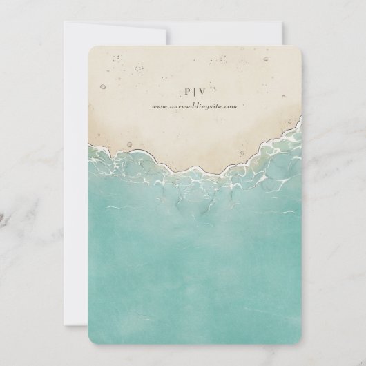 Blijf hier voor altijd met je huwelijksuitnodiging kaart (Achterkant)