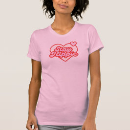 Blijf hippie retro logo op t-shirt