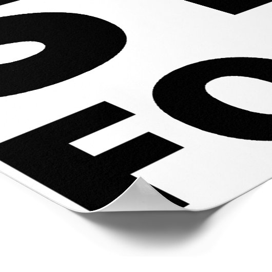 Blijf honger. Blijf vol. Poster (Hoek)