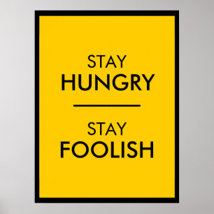Blijf honger poster
