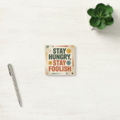 Blijf hongerig, blijf dwaas post-it® notes (Kantoor)