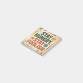 Blijf hongerig, blijf dwaas post-it® notes (Schuin)
