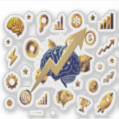 Blijf hongerig, blijf slim – Inspirerende sticker (Voorkant)